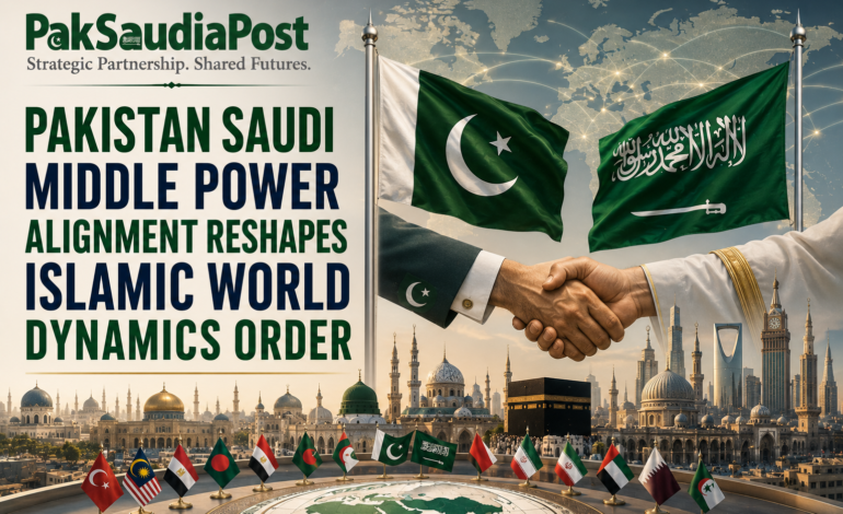 Pakistan Saudi Middle Power Alignment Reshapes Islamic World Dynamics Order
