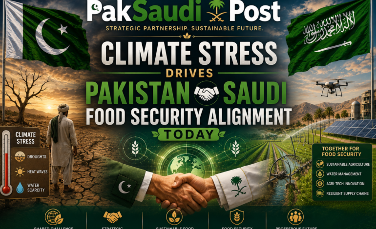 Climate Stress Drives Pakistan Saudi Food Security Alignment Today