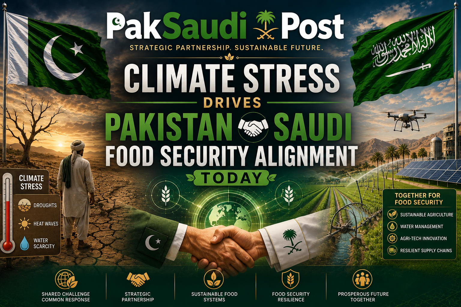 Climate Stress Drives Pakistan Saudi Food Security Alignment Today
