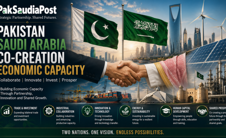 Pakistan Saudi Arabia Co Creation Economic Capacity