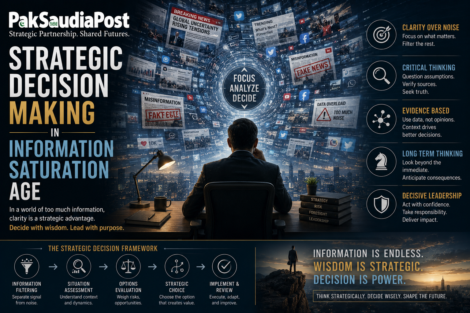 Strategic Decision Making in Information Saturation Age