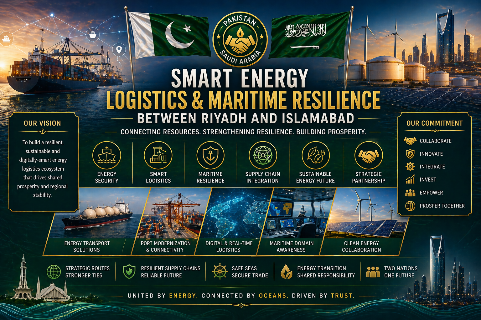 Smart Energy Logistics and Maritime Resilience Between Riyadh and Islamabad