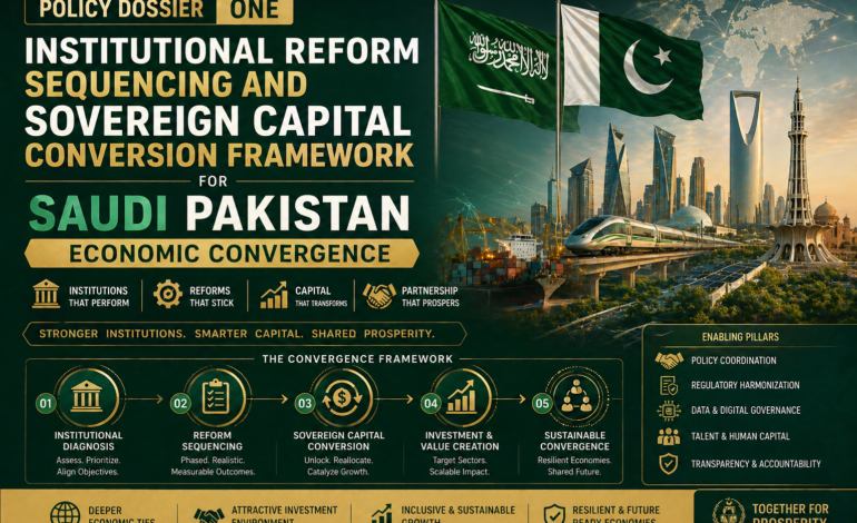Policy Dossier One: Institutional Reform Sequencing and Sovereign Capital Conversion Framework for Saudi Pakistan Economic Convergence